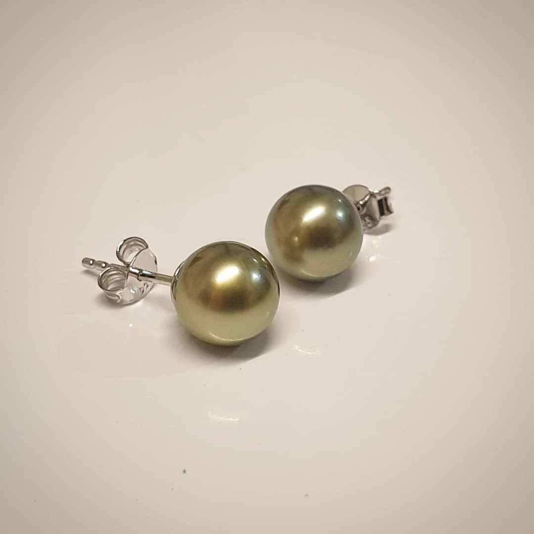Boucles oreilles perles de Tahiti